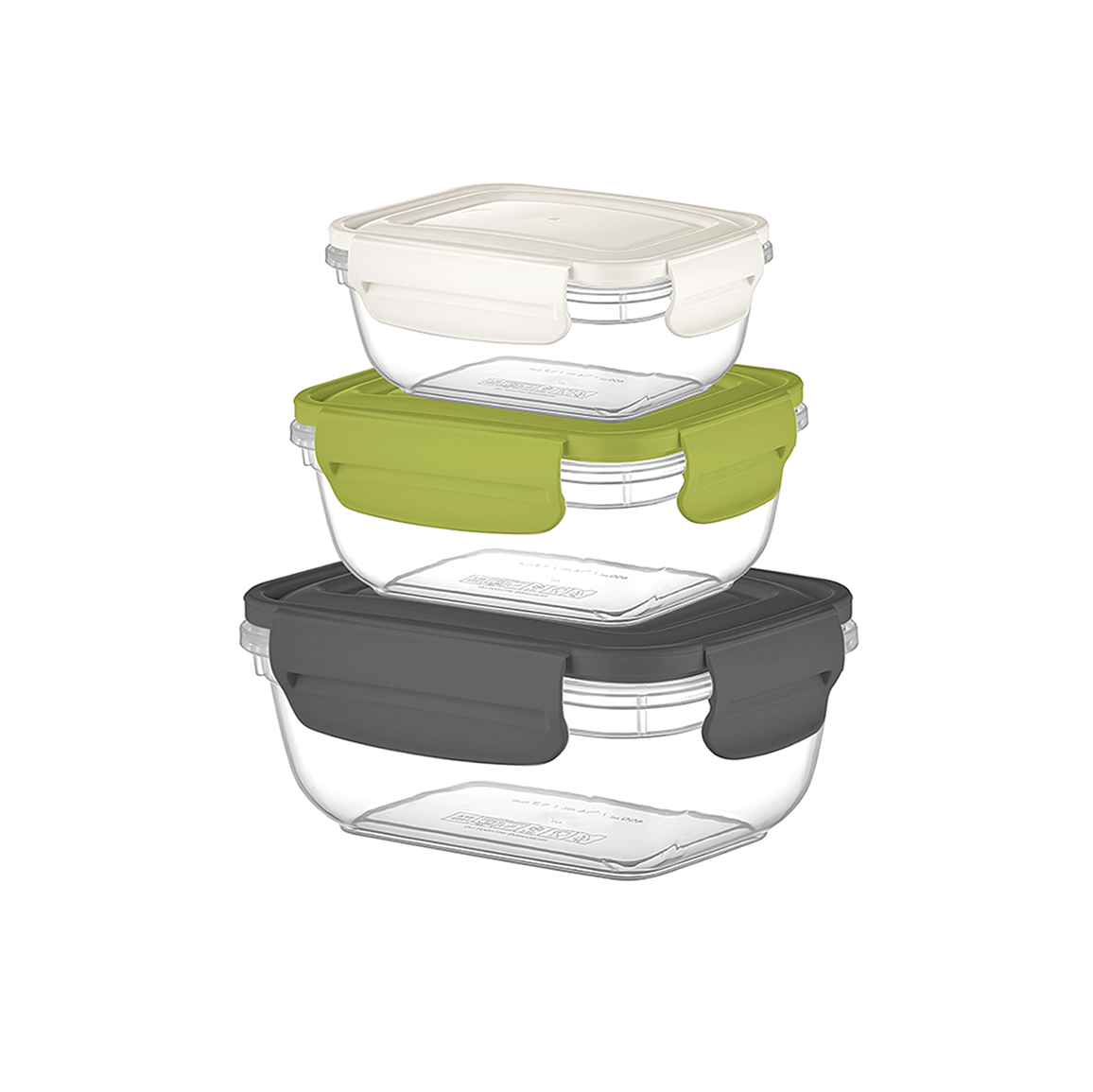 SET 3 PZ. FRIGOCLICK RETTANGOLARE